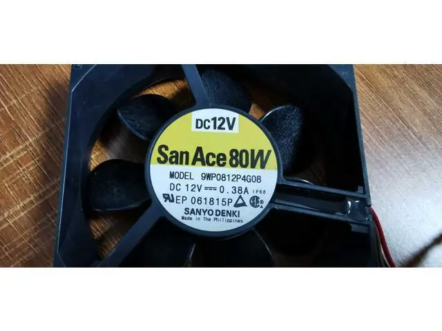 Alt view image 2 of 3 - 9WP0812P4G08 For Sanyo 8025 80mm 80X25mm Cooling Fan IP68 Waterproof Fan