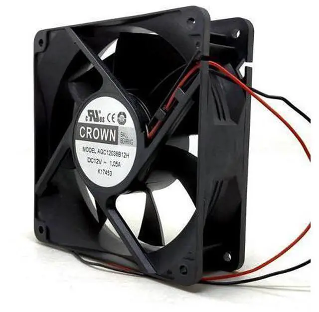 Main image of 120mm High Speed Computer Miner Cooling Fan 120X120X38mm DC 12V Dual Ball Bearing 1.05A Powerful Airflow Cooler