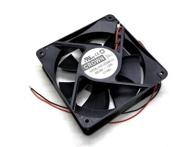 Alt view image 3 of 4 - 120mm High Speed Computer Miner Cooling Fan 120X120X38mm DC 12V Dual Ball Bearing 1.05A Powerful Airflow Cooler