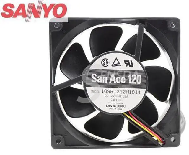 Main image of For Sanyo 109R1212H1011 DC 12V 0.52A Server Cooling Fan 120X120X38mm Server Square Fan 4-wire