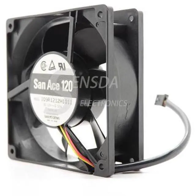 Alt view image 2 of 4 - For Sanyo 109R1212H1011 DC 12V 0.52A Server Cooling Fan 120X120X38mm Server Square Fan 4-wire