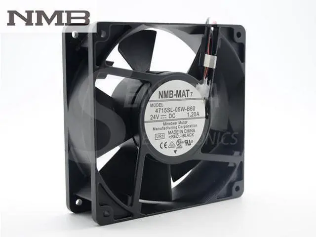 Main image of For NMB 4715SL-05W-B60 12038 DC 24V IP55 1.20A waterproof axial cooling fan