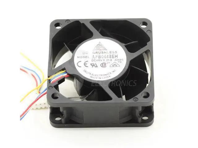 Alt view image 3 of 4 - for delta AFB0648EH 6cm 60mm 6025 48V 0.21A 60mm 4 -pin PWM tempreture control computer Server Inverter Cooling fans