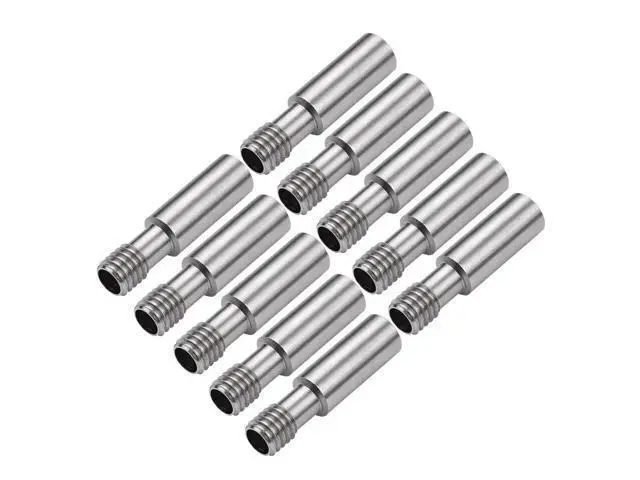 Alt view image 4 of 6 - CREALITY Parts 10pcs Metal Heatbreak Throat MK8 Extruder Tube M6 Screw 27mm Length For CR-10/Ender Series 3D Printer Hotend