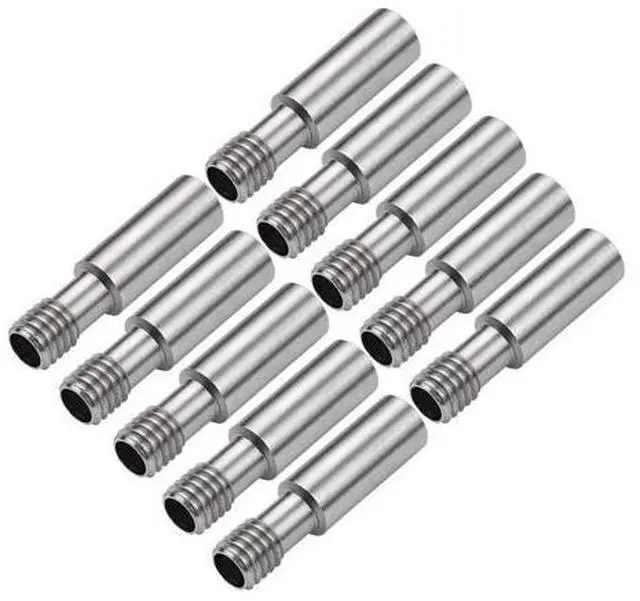 Main image of CREALITY Parts 10pcs Metal Heatbreak Throat MK8 Extruder Tube M6 Screw 27mm Length For CR-10/Ender Series 3D Printer Hotend