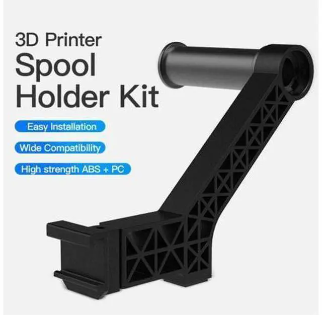 Main image of CREALITY 3D Parts Factory Supply Black Filament Spool Holder Kit Easy To Install Replace Printer