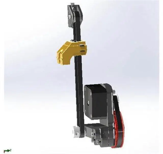 Alt view image 4 of 6 - Funssor 1 set V0.1 Z Belt Mod kit PRINTED PARTS GATES belt V0 zero Z belt mod