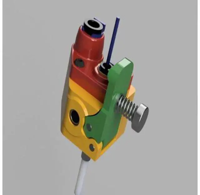 Alt view image 2 of 3 - Funssor 1set remote direct extruder with dual drive gear set SLS parts