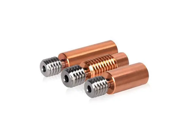 Alt view image 3 of 3 - BIQU Bi-Metal Heatbreak V6 Ender3 CR10 Titanium alloy Throat 3D Printer Parts For Ender3 CR10 E3D MK3 V6 Hotend Heater Block