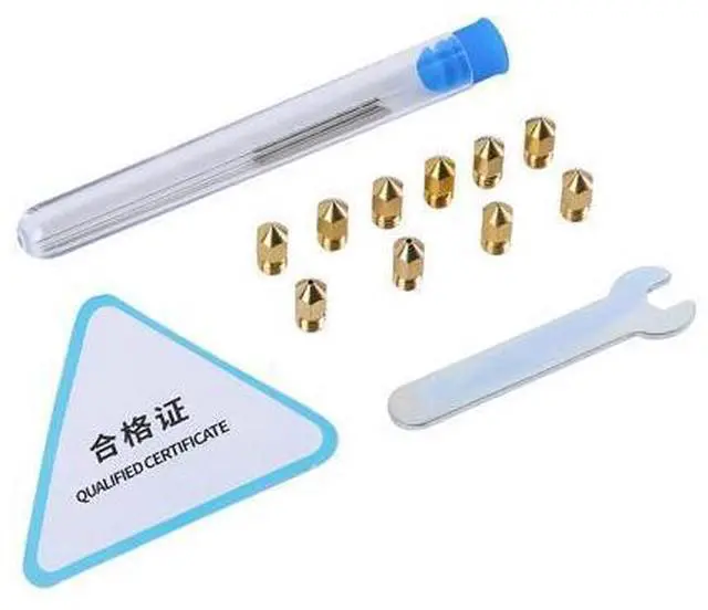 Main image of CREALITY 3D Printer Parts 5PCS Nozzle Cleaners Needle+10Pcs Nozzles+1Pcs Wrench Tool Bundle Parts Package
