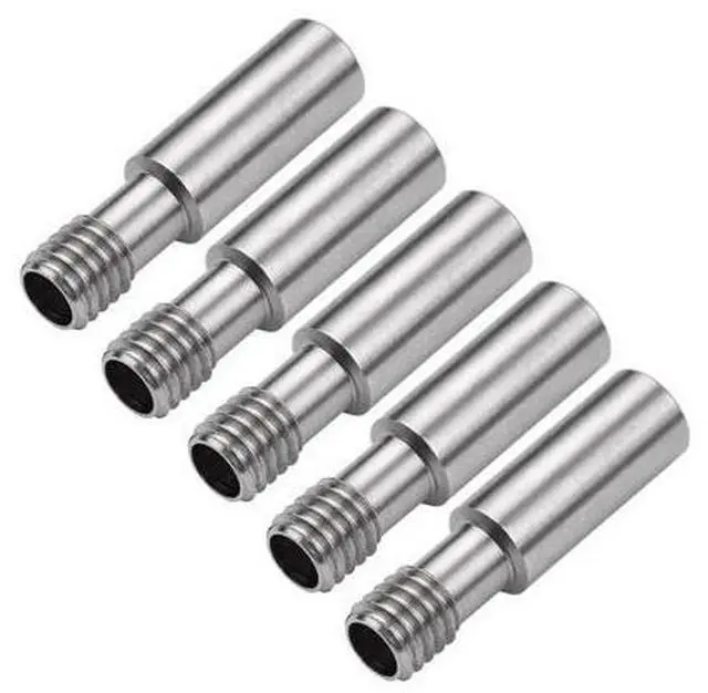 Main image of CREALITY Parts 5pcs Metal Heatbreak Throat MK8 Extruder Tube M6 Screw 27mm Length For CR-10/Ender Series 3D Printer Hotend