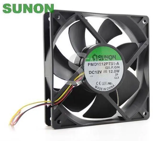 Main image of For Sunon PMD1212PTB1-A (2).F.GN 120mm x 25mm 12V 12.0W 3pin 150CFM Case Fan