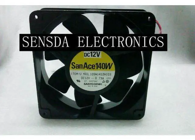 Main image of 140mm fan For SANYO 109W1412H103 0.73A 14038 14CM Large Air Flow Aluminum Frame Heat Dissipating Fan 12V