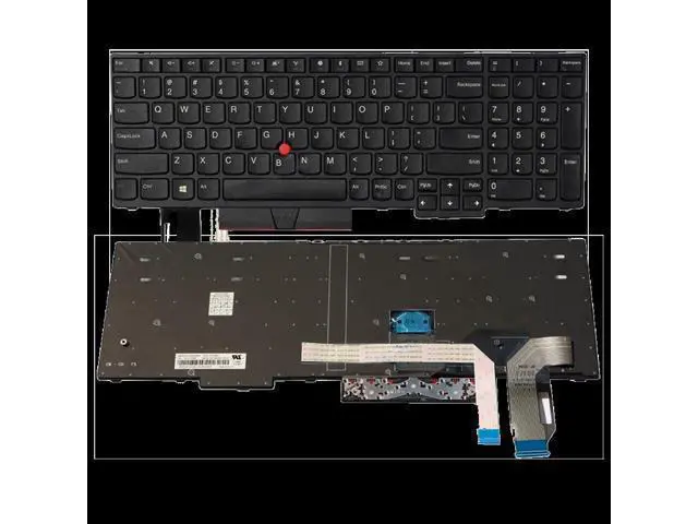 Alt view image 3 of 4 - US for Thinkpad Keyboard for Laptop Clevo for Lenovo p52 E580 E585 E590 E595 T590 P53S L580 L590