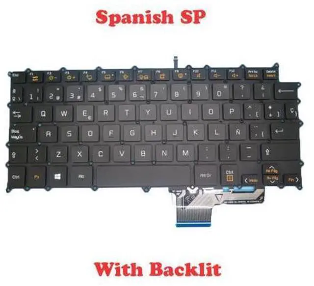 Main image of Laptop Backlit Keyboard For LG 13Z980 13ZD980 SG-91020-40A SN3871BL AEW73969817 SG-80200-2EA SN3871BU LG13Z98 Spanish NO Frame