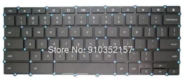 Main image of Laptop Replacement Keyboard For Google AELI9U01010 LI9 WBM14L13US-9204 SOE-NCB172B 002-14L18LHA17 United States US NO Frame