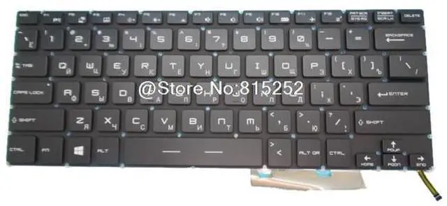 Main image of Laptop Keyboard For MSI GS30 2M-010RU 2M-028RU GS32 7QE-013RU 7QE-014RU GS40 6QE-020RU 6QE-059RU 6QE-060RU 6QE-233RU Russian RU