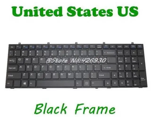 Main image of NO Backlit US Keyboard For CLEVO W370ET MP-12A33US-4301W 6-80-W3700-011-1 6-80-W37S0-010-1 MP-12A33US-430W 6-79-W370ET0K-010-W