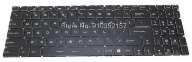 Main image of Laptop Backlit MS-17EK Keyboard For MSI Alpha 17 Alpha 17 A4DEK / Alpha 17 A4DEK-006 / Alpha 17 A4DE 17.3' English US Black