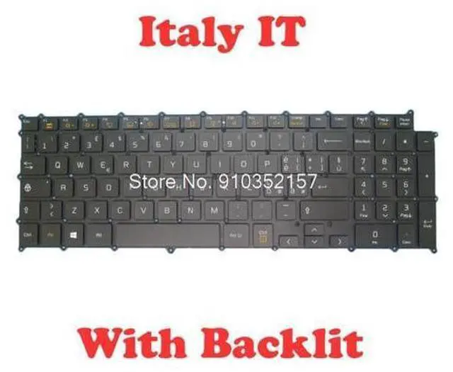 Main image of Laptop Backlit Keyboard For LG gram 17 SG-A9760-2IA SN3890BU AEW74109816 Black Italy IT NO Frame