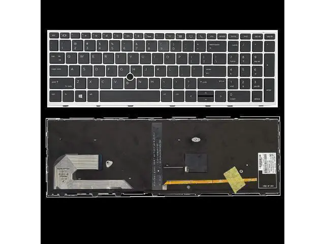 Alt view image 4 of 4 - US Backlit Positivo Notebook Keyboard Dns Clevo for HP EliteBook 850 755 15u G5 850 G6 ZBook