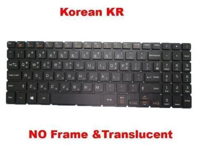 Main image of Laptop NO Backlit & Translucent Keyboard For LG 002L18F33LHA03 Korean KR NO Frame