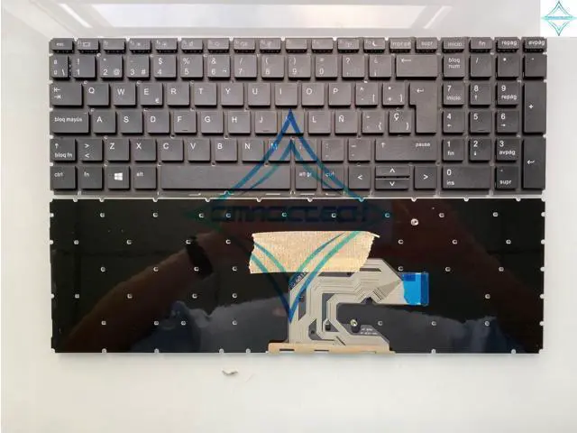 Alt view image 2 of 2 - For HP Probook 450 G6 455 G6 450R G6 450 G7 455 G7 SP LA Spanish Notebook Laptop Keyboard Teclado Without frame
