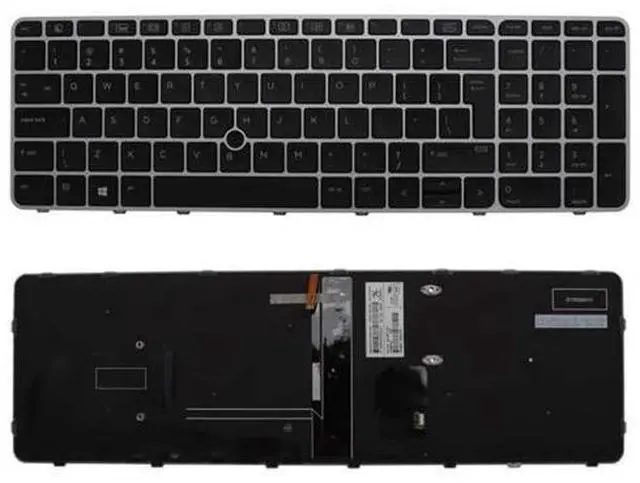 Main image of PANSI Keyboard Replacement for HP Elitebook 850 G3 ZBook 15u G3 with Backlit Silver Frame