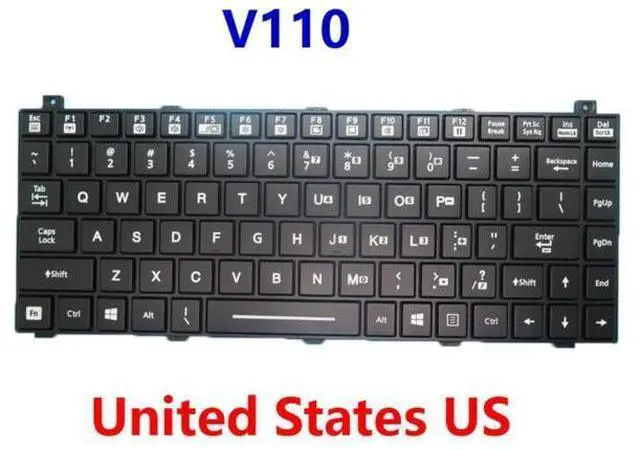 Main image of Laptop US Backlit Keyboard For Getac V110 English V110 G1 G2 G3 G4 G5 V110G2 V110G3 V110G4 V110G5