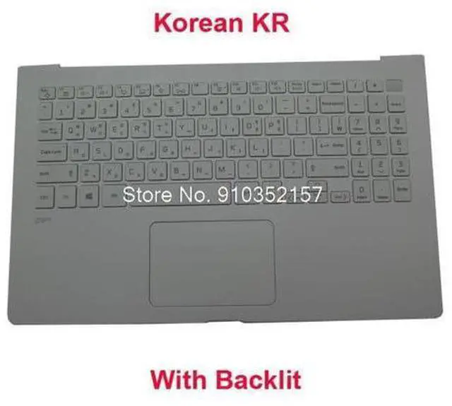 Main image of Laptop White PalmRest& KR Backlit Keyboard For 15Z90N 15Z90N-V 15Z90N-N 15Z90N-U 15Z90N-R MBN662836XX Korean KR Upper Case