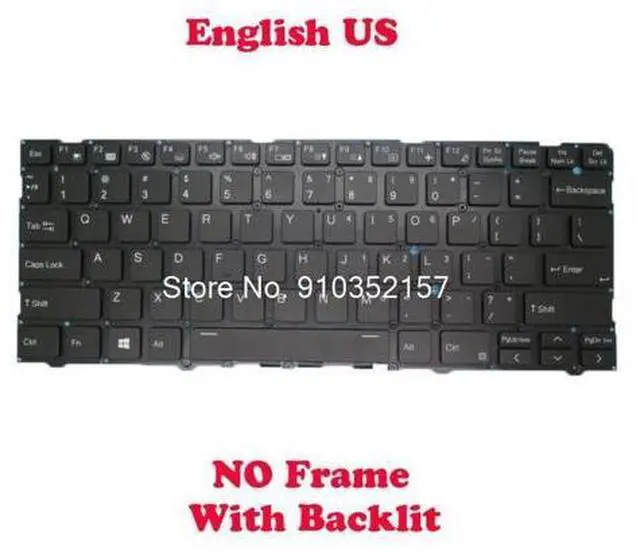 Main image of US With Backlit Keyboard For CLEVO L140CU L141CU L140MU L141MU English US NO Frame