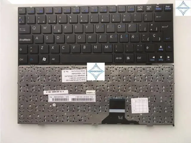 Main image of for Clevo M1110 M1110Q M1111 M1115 M11X W110ER W110ERF SP spanish la latin laptop keyboard teclado 6-80-m1100-335-1