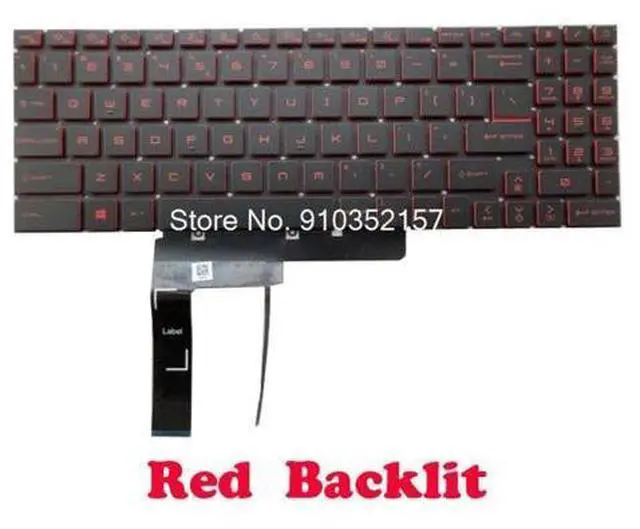 Main image of Backlit Keyboard For MSI Katana GF76 11SC 11UC 11UD 11UE 11UEK 11UG GF76 12UC 12UD 12UE 12UG 12UGS MS-17L3 L4 MS-1583 English US
