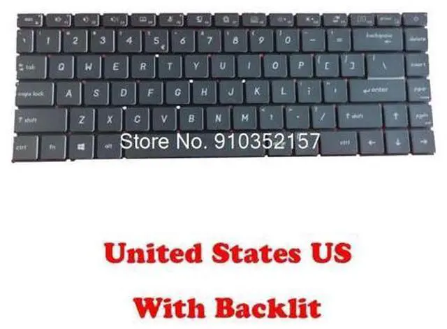 Main image of Backlit Keyboard For MSI Prestige 14 P14 MS-14C1 14C2 Prestige 14 A10SC A10RB A10RAS A10RBS English US