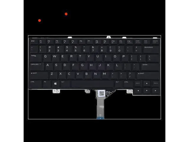 Alt view image 2 of 4 - for Dell Backlit Keyboard Positivo Notebook Dns Clevo Intelbras Alienware 15R3 15 R4 13 R3 US