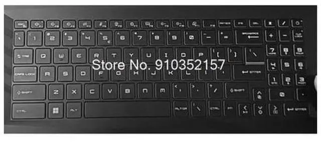 Main image of Backlit Keyboard For MSI Crosshair 15 Rainbow Six Extraction Edition-B12U Crosshair 15 R6E B12UEZ B12UGZ English US