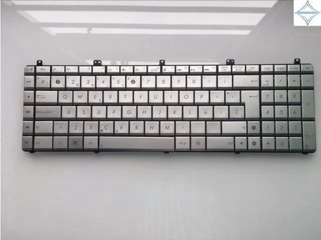Alt view image 3 of 3 - for Asus N55 N55S N55SF N55SL silver sp spanish notebook laptop keyboard