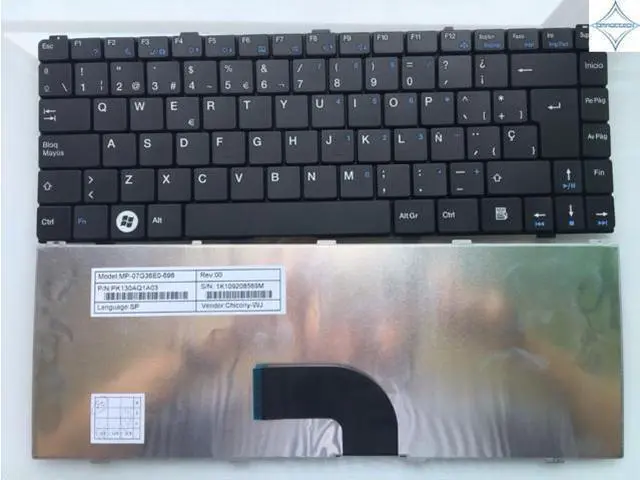 Main image of for BENQ Joybook S43 S46 DH1404 Intelbras I1000 I1030 SP spanish laptop keyboard PK130AQ1A03 MP-07G36E0-698 Teclado