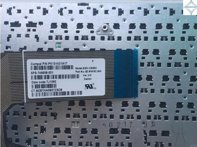 Alt view image 3 of 3 - for HP Pavilion 15 15e 15T 15-n 15-e 15-E100 15-n100 15t-e000 15t-N000 UK united kingdom laptop keyboard PK1314D1A17