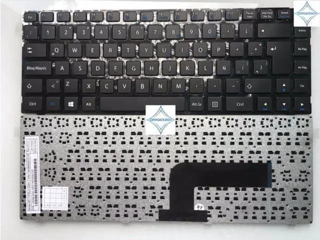 Main image of for Pegatron B14Y B34FD DNS SP spanish la latin laptop notebook keyboard teclado Mp-11p56la-528w with frame