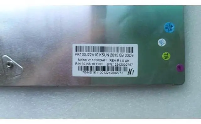 Alt view image 3 of 3 - for ASUS A53U X53U X53Z K53U K53T K73T X53B K53Z K54C K54H K54HR K54HY X73B UK 70-N5I1K1100 notebook laptop keyboard