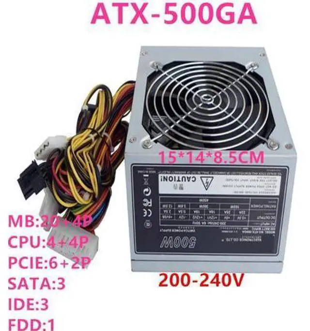 Main image of PC PSU For Enhance ATX 500W Power Supply ATX-500GA