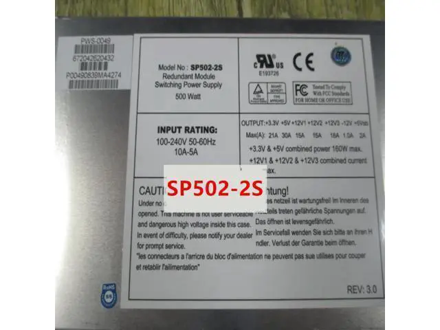 Alt view image 3 of 6 - PSU For Ablecom IPC 500W Power Supply SP502-2S PWS-0049