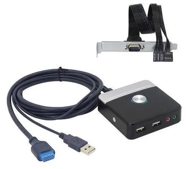 Main image of Reset HDD Button Switch Desktop PC Computer Case Power Supply Supplies on/Off with Dual USB PortsAudio Ports and Reset HDD Push Button Switch for Home, Office, Internet Cafes(Cable 120CM
