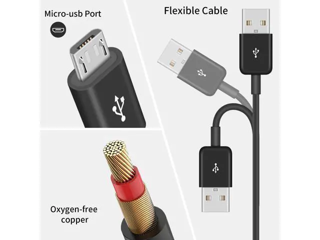 Alt view image 6 of 6 - Micro USB Splitter Cable, Multi 6 in 1 USB 2.0 Type A Male to 6 Micro USB Male Splitter Adapter Cabel with 3A Fast Charging for Cell Phones and More Android Devices, 1.64ft 5 ft.