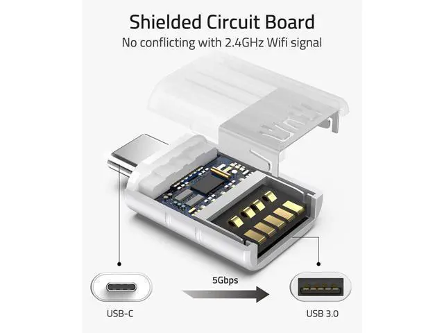 Alt view image 4 of 7 - USB C to USB Adapter Pack of 2 USB C Male to USB3 Female Adapter Compatible with MacBook Pro 2021 iMac iPad Mini 6/Pro MacBook Air 2022 and Other Type C or Thunderbolt 4/3 Devices Space Silver