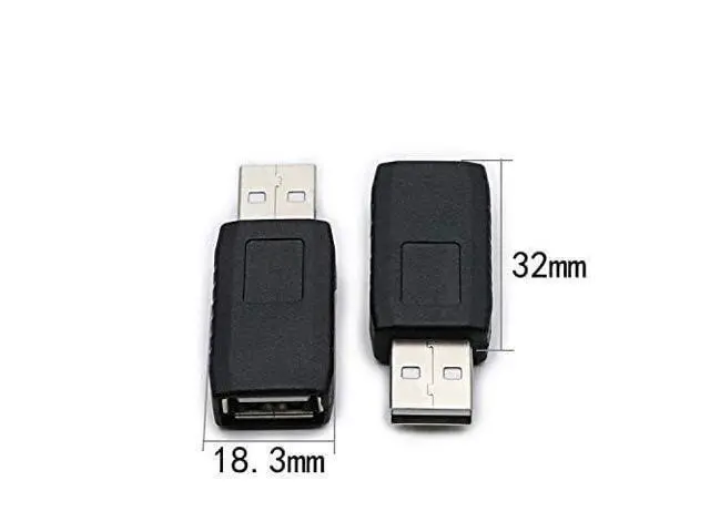 Alt view image 6 of 7 - 2 Pack USB 2.0 AF/AM Adapter Type A Female to USB A Male Adapter Connector Converter Plug