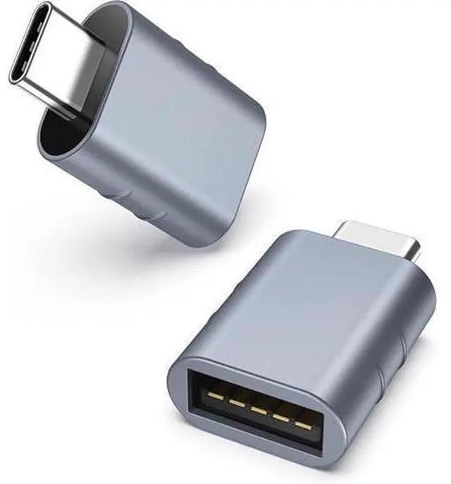 Main image of USB C to USB Adapter Pack of 2 USB C Male to USB3 Female Adapter Compatible with MacBook Pro 2021 iMac iPad Mini 6/Pro MacBook Air 2022 and Other Type C or Thunderbolt 4/3 Devices Space Blue