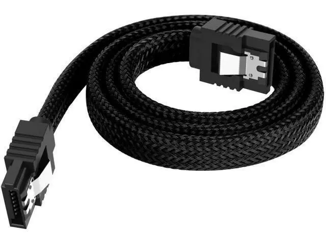 Alt view image 5 of 7 - 3PACK SATA Cable III 3 Pack 6Gbps Straight HDD SDD Data Cable with Locking Latch 18 Inch for SATA HDD, SSD, CD Driver, CD Writer, Black