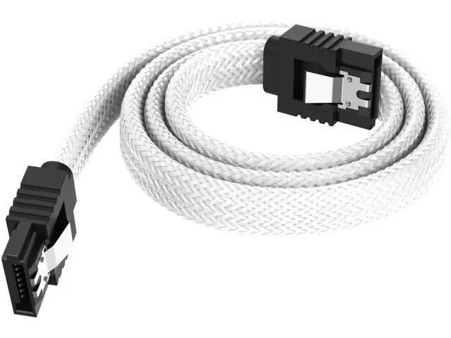 Alt view image 7 of 7 - 3PACK SATA Cable III 3 Pack 6Gbps Straight HDD SDD Data Cable with Locking Latch 18 Inch for SATA HDD, SSD, CD Driver, CD Writer, White